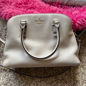 Cream leather kate spade shoulder bag/cross body